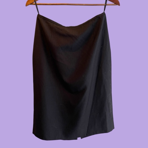 Calvin Klein pinstripe pencil skirt size 2 - Picture 9 of 11